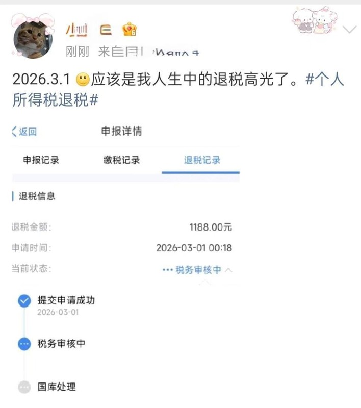 个税汇算清缴首日网友晒退税额,有人退税上万元有人需补缴 新闻 个税汇算清缴首日网友晒退税额,有人退税上万元有人需补缴 新闻