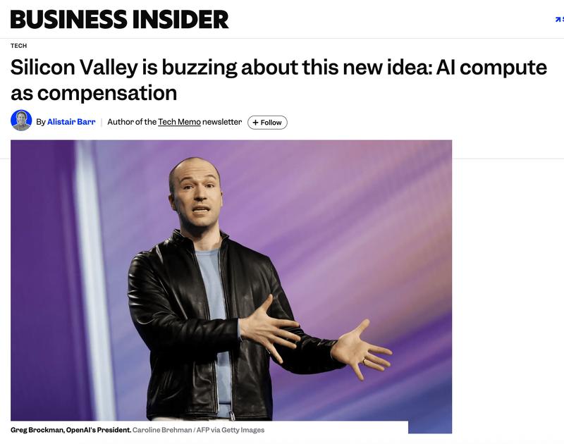  硅谷职场悄然变局：AI算力逐步融入顶级工程师薪酬体系，推理资源成为关键竞争力。 IT技术 硅谷职场悄然变局：AI算力逐步融入顶级工程师薪酬体系，推理资源成为关键竞争力。 IT技术