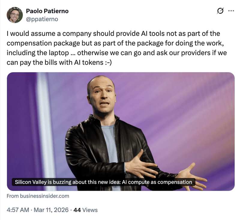  硅谷职场悄然变局：AI算力逐步融入顶级工程师薪酬体系，推理资源成为关键竞争力。 IT技术 硅谷职场悄然变局：AI算力逐步融入顶级工程师薪酬体系，推理资源成为关键竞争力。 IT技术