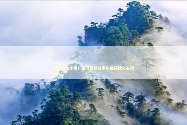 跨区域协作难？资深网管分享的连接优化心得 IT技术