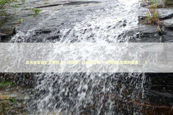 高市在全面扩军邪路上一路狂奔,日本欲打造“当代版高度国防国家”_5 高市在全面扩军邪路上一路狂奔,日本欲打造“当代版高度国防国家”_5 新闻