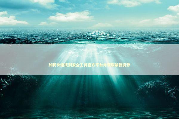 如何快速找到安全工具官方平台并获取最新资源